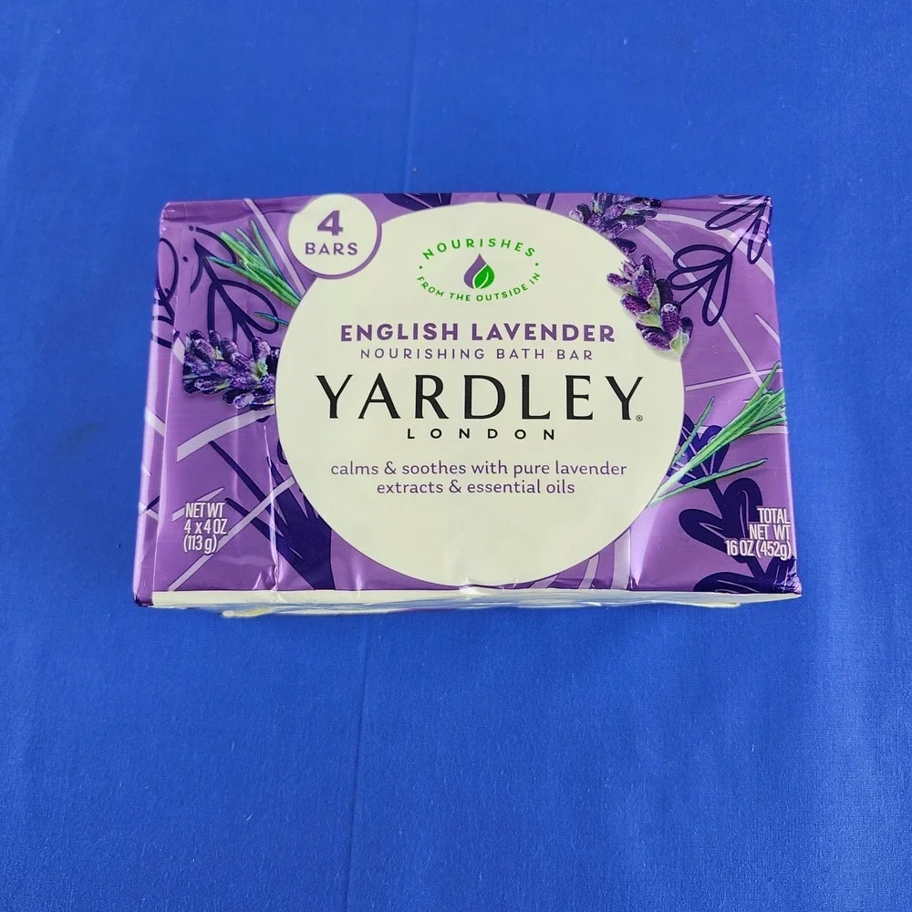 Pack OF 4 Sealed Yardley‎ English Lavender Bar Soap Yardley London Bars 4.25 oz